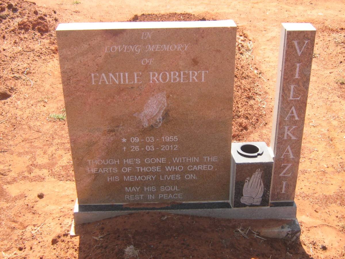 VILAKAZI Fanile Robert 1955-2012