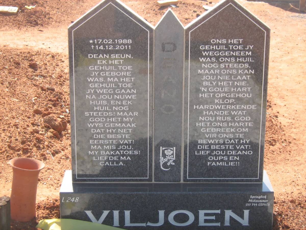 VILJOEN Deano 1988-2011