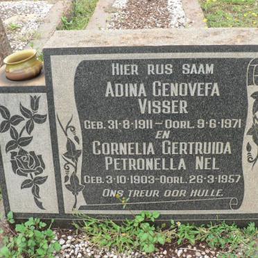 VISSER Adina Genovefa 1911-1971 :: NEL Cornelia Gertruida Petronella 1903-1957