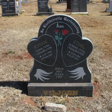 VILJOEN Johan 1944-2007 &amp; Ethel 1945-2010