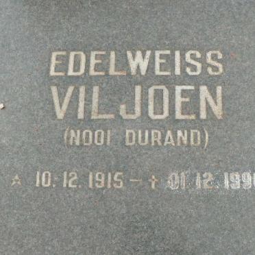 VILJOEN Edelweiss nee DURAND 1915-1996