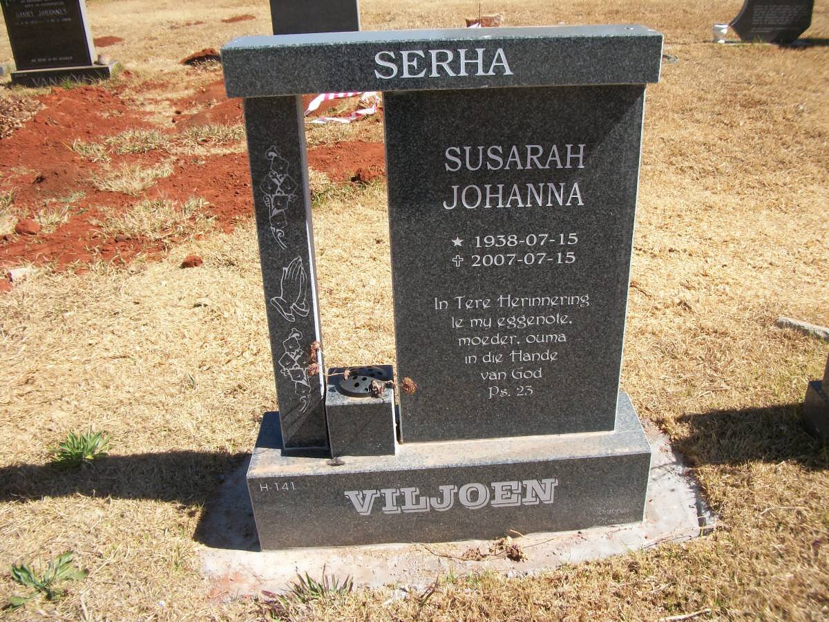 VILJOEN Susarah Johanna 1938-2007
