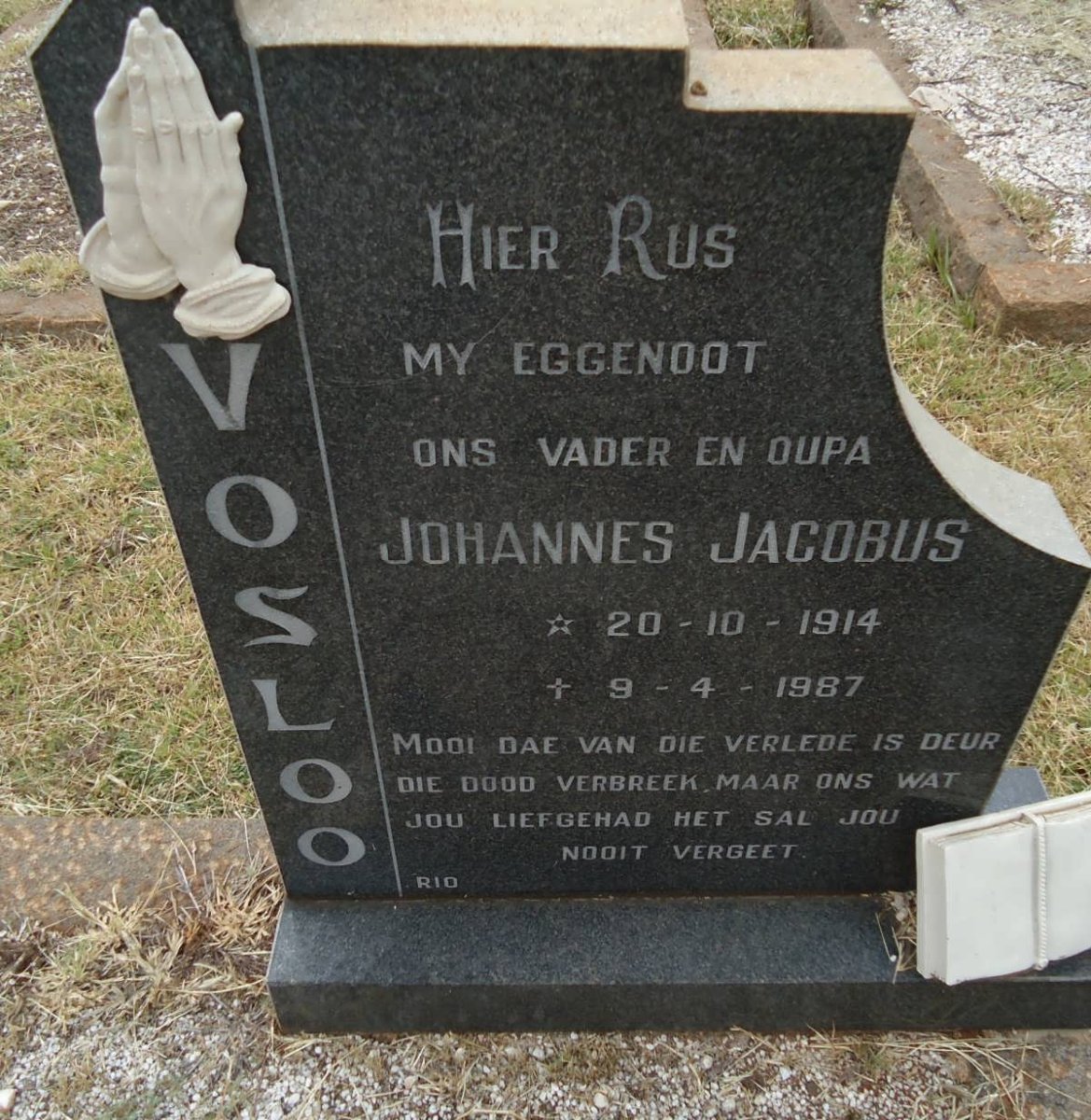 VOSLOO Johannes Jacobus 1914-1987