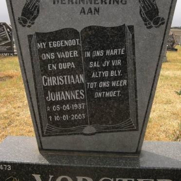 VORSTER Christiaan Johannes 1937-2003