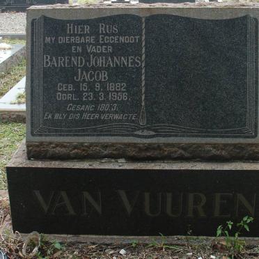 VUUREN Barend Johannes Jacob, van 1882-1956