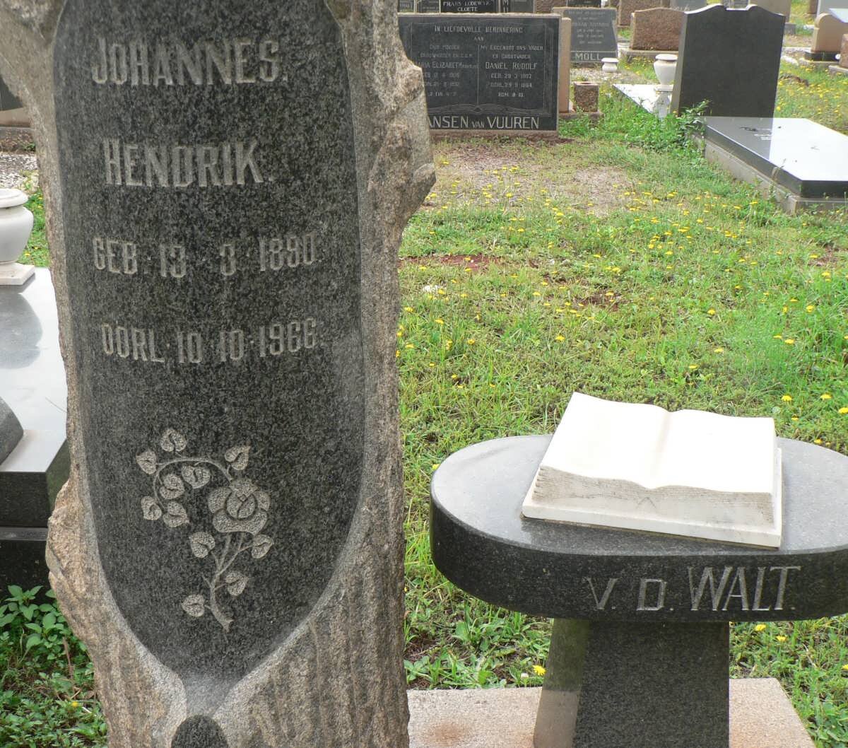 WALT Johannes Hendrik, v.d. 1890-1966