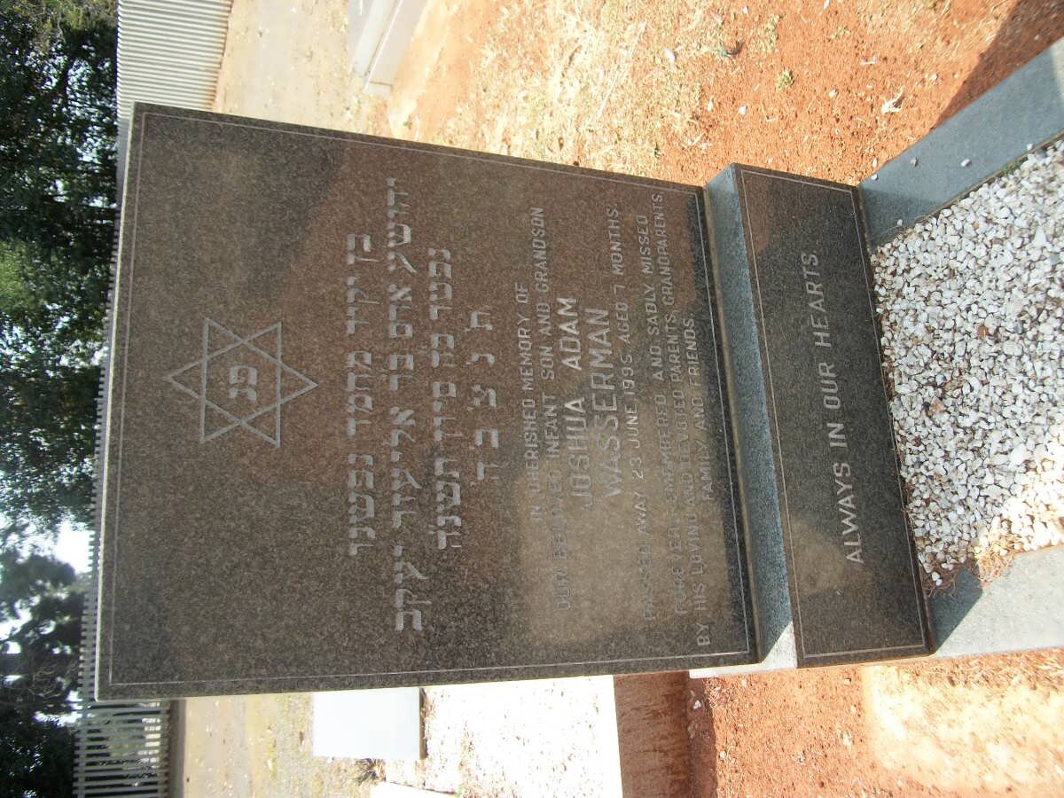 WASSERMAN Joshua Adam -1995