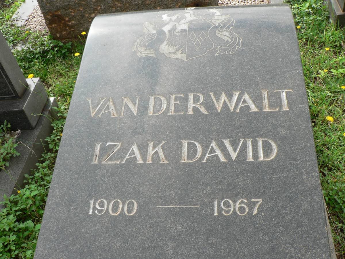 WALT Izak David, van der 1900-1967