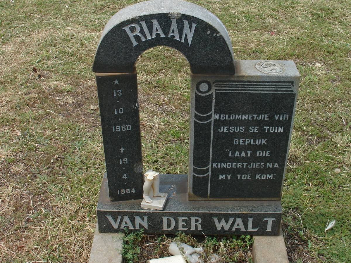 WALT Riaan, van der 1980-1984