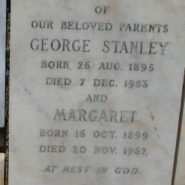 WATTS George Stanley 1895-1953 &amp; Margaret 1899-1967