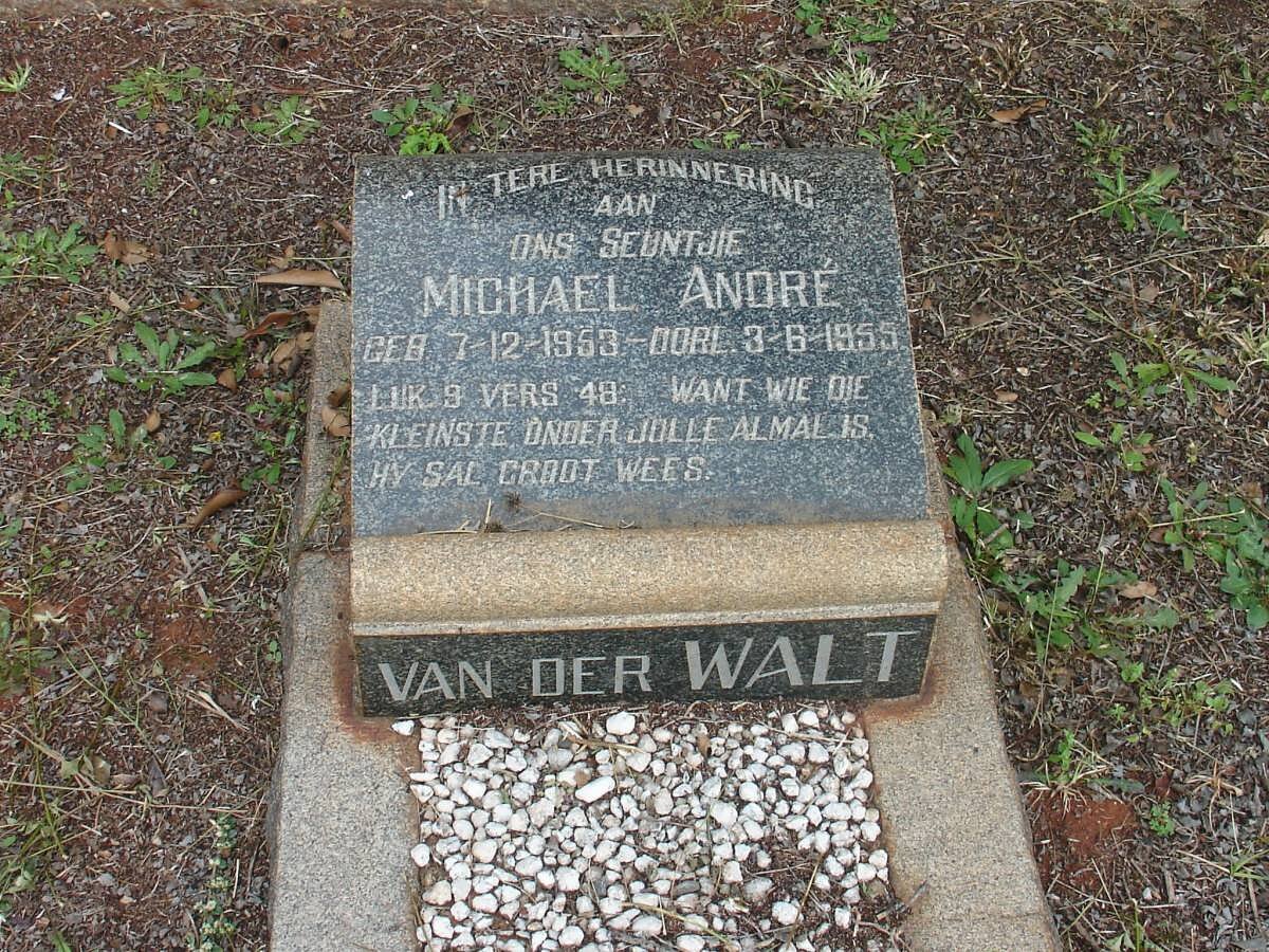 WALT Michael André, van der 1953-1955