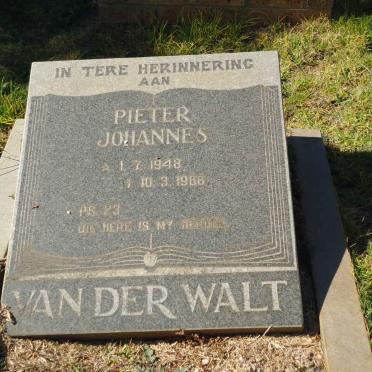 WALT Pieter Johannes, van der 1948-1986