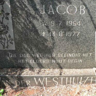 WESTHUIZEN Jacob, van der 1954-1977