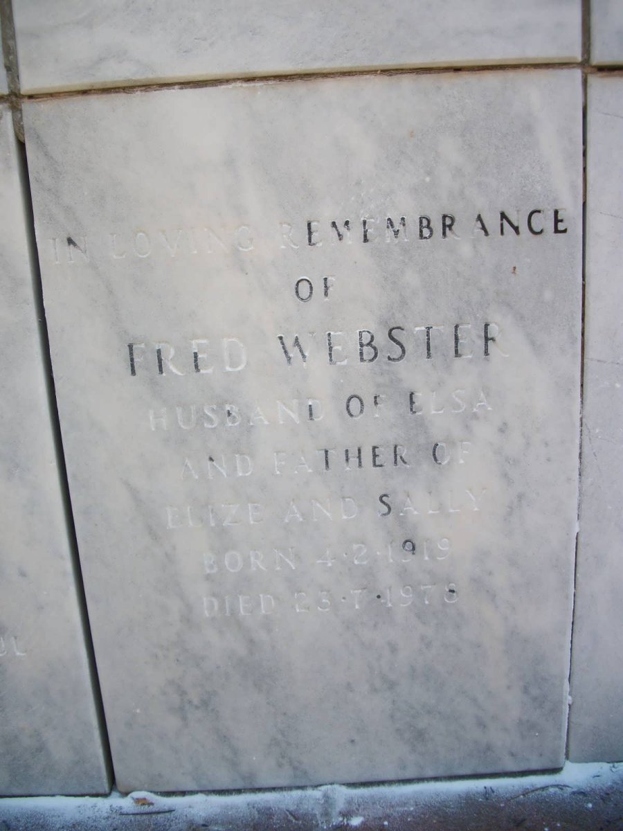 WEBSTER Fred 1919-1978