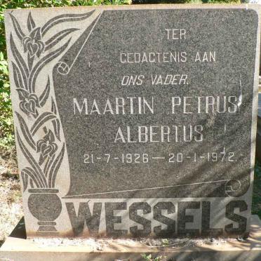 WESSELS Maartin Petrus Albertus 1926-1972