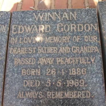 WINNAN Edward Gordon 1886-1969