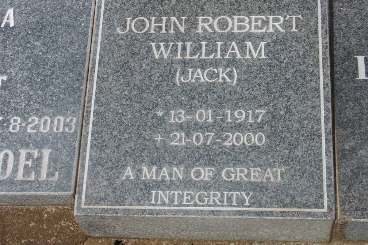 WILLIAM John Robert 1917-2000
