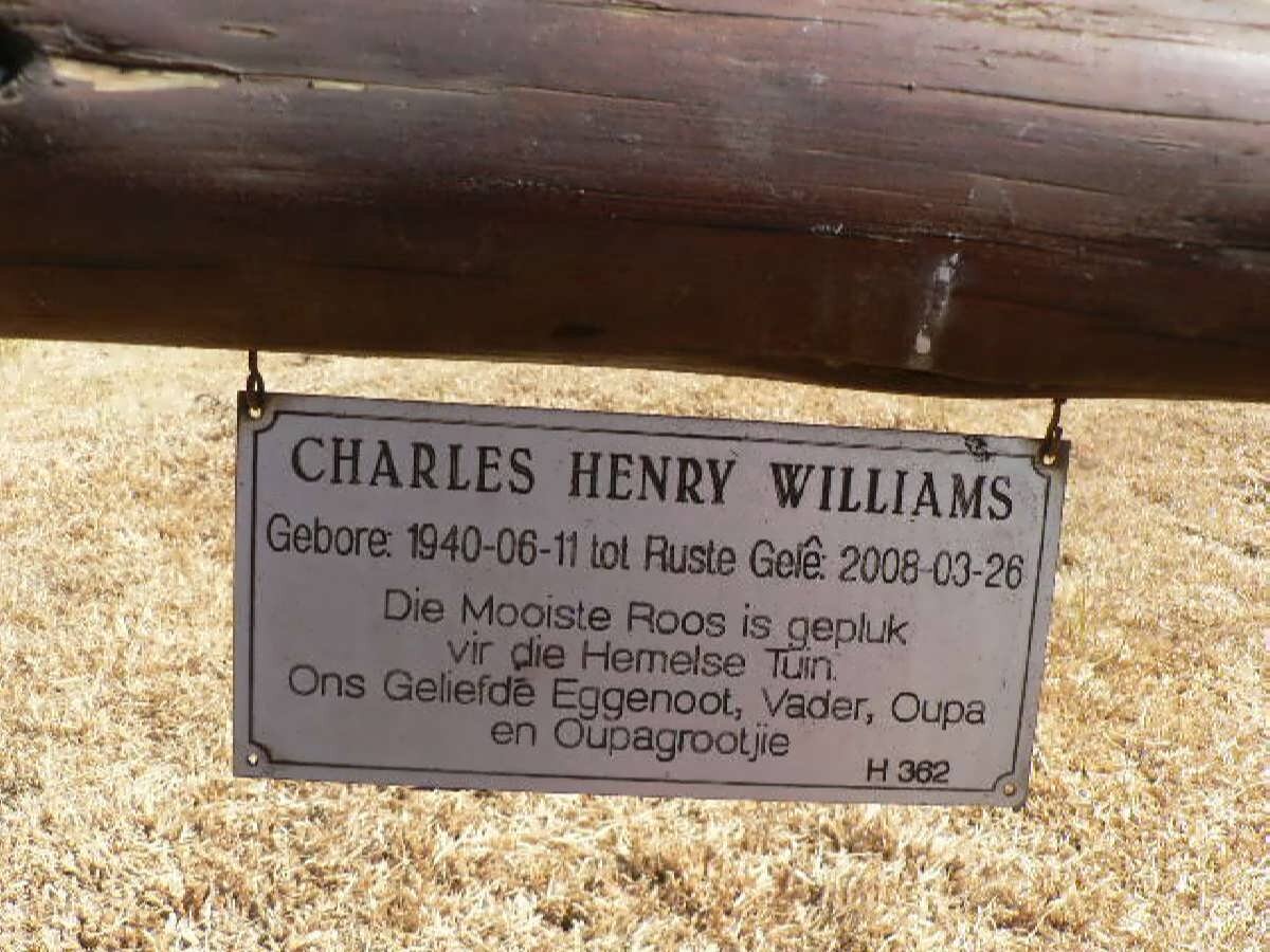 WILLIAMS Charles Henry 1940-2008