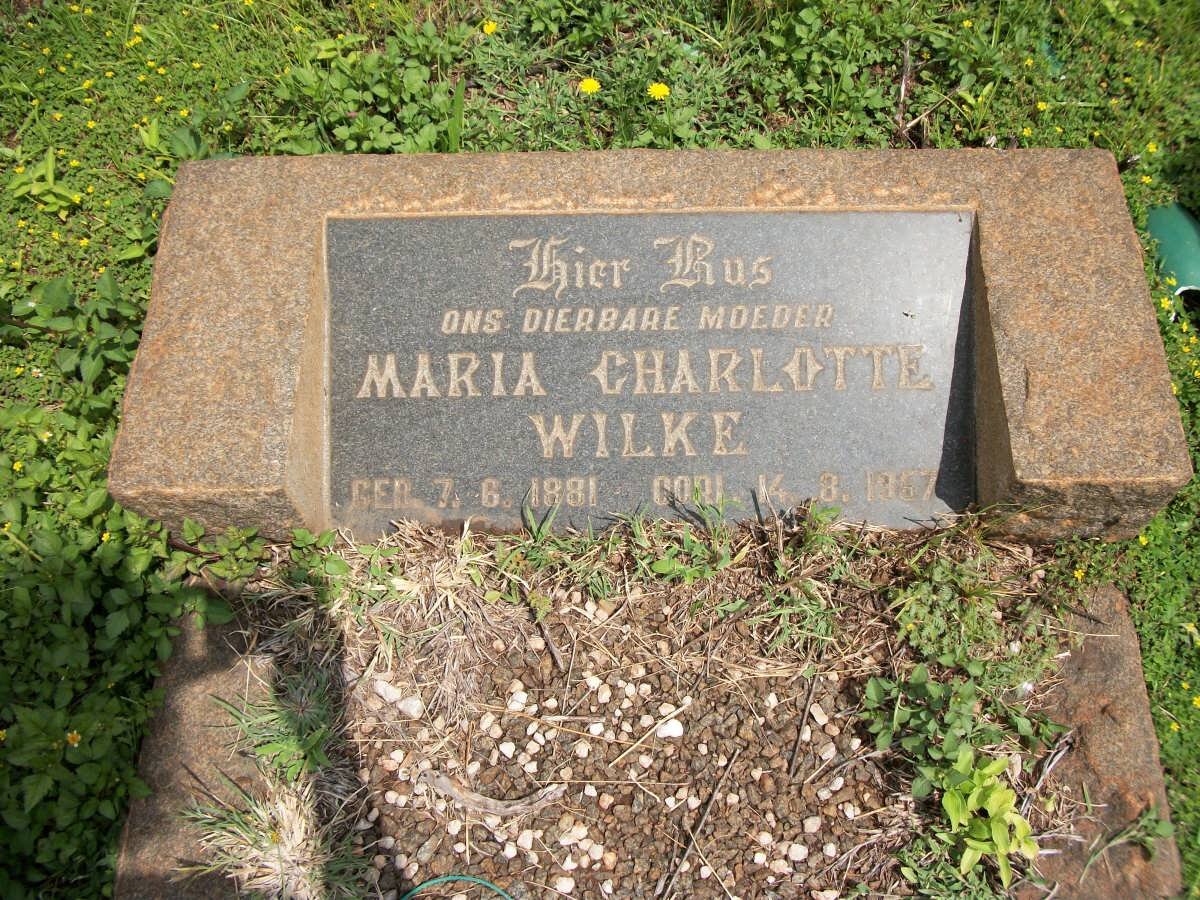 WILKE Maria Charlotta 1881-1967