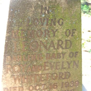 WHITEFORD Leonard -1939