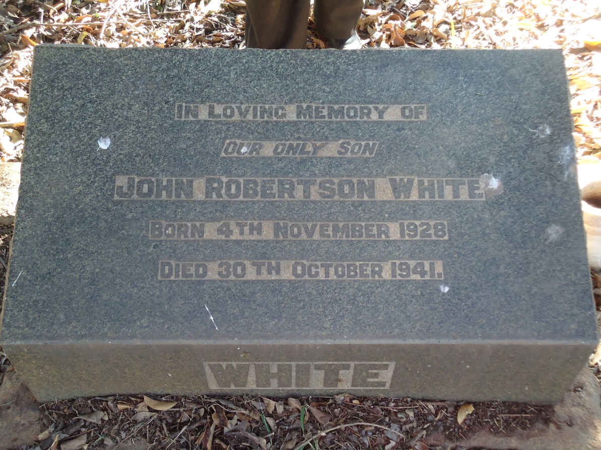 WHITE John Robertson 1928-1941