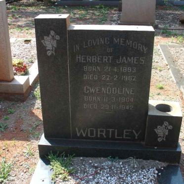 WORTLEY Herbert James 1893-1967 &amp; Gwendoline 1904-1942