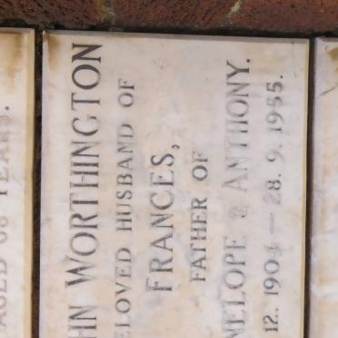 WORTHINGTON John 1904-1955