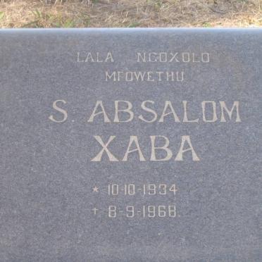 XABA S. Absalom 1934-1968