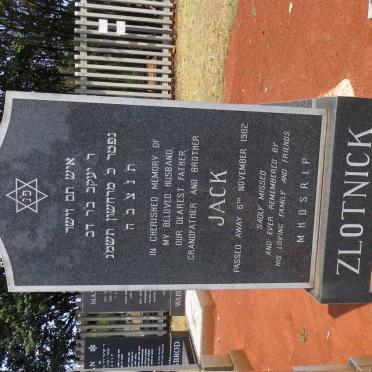 ZLOTNICK Jack -1982