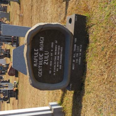 ZULU Mapule Gertrude Moagi 1935-2001