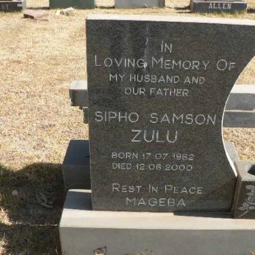 ZULU Sipho Samson 1962-2000