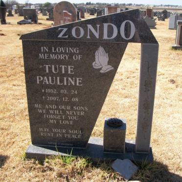 ZONDO Tute Pauline 1952-2007