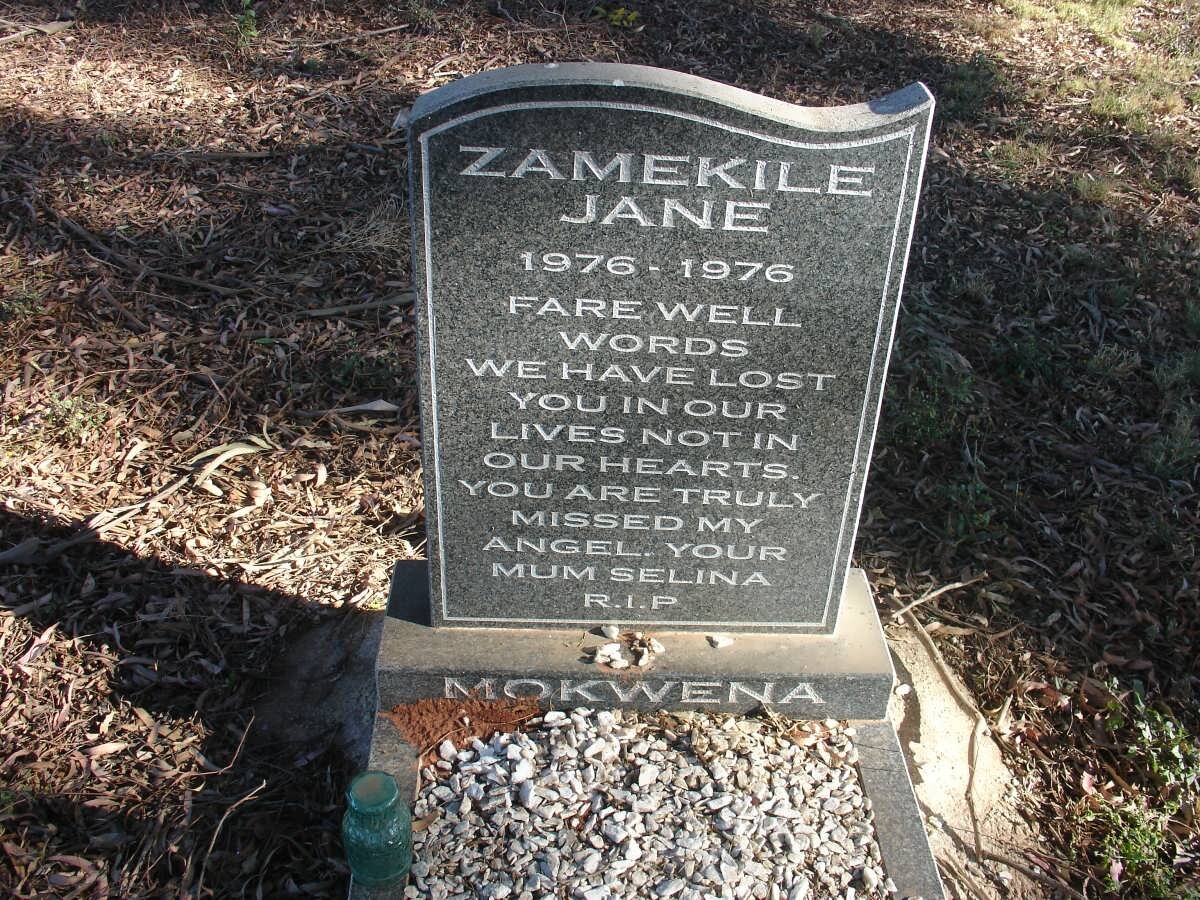 ZAMEKILE Jane 1976-1976