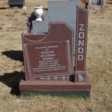 ZONDO Evelyn Mvakazi 1924-2005