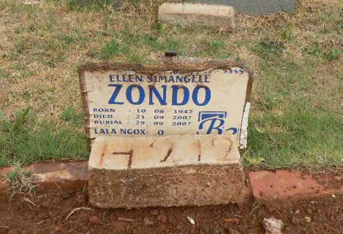 ZONDO Ellen Simangele 1942-2007