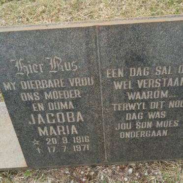 ? Jacoba Maria 1916-1971