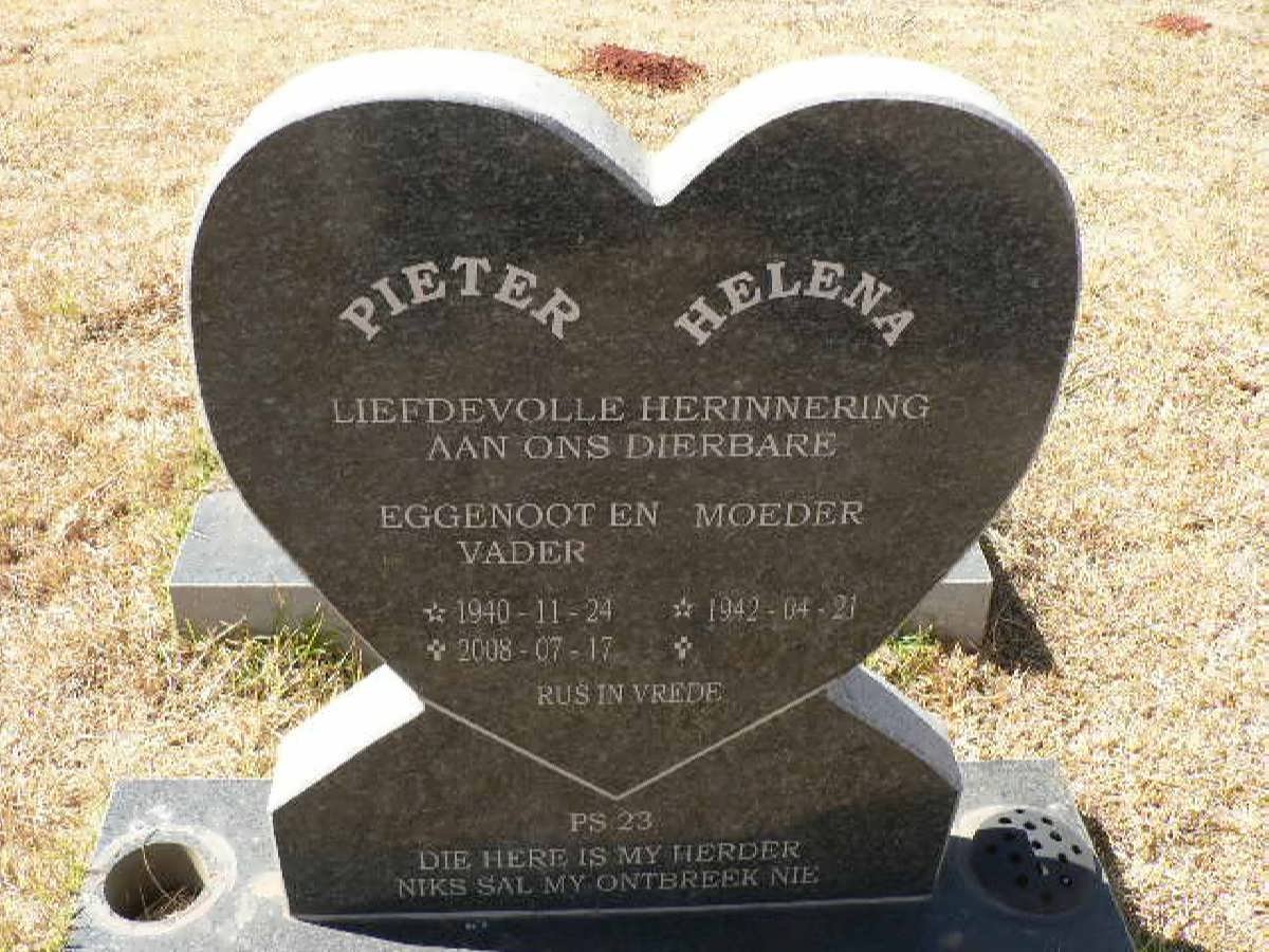 ? Pieter 1940-2008 &amp; Helena 1942-