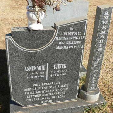? Pieter 1949-2012 &amp; Annemarie 1958-2004