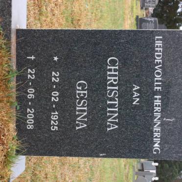 ? Christina Gesina 1925-2008