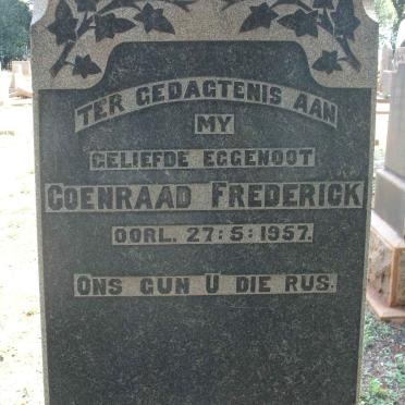 ? Coenraad Frederick -1957