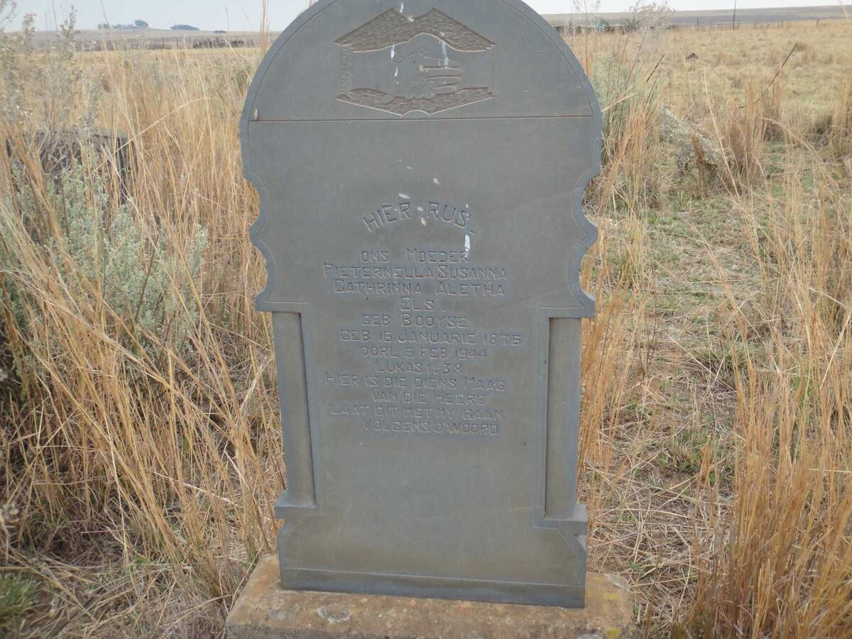ELS Pieternella Susanna Cathrinna Aletha nee BOOYSE 1875-1944