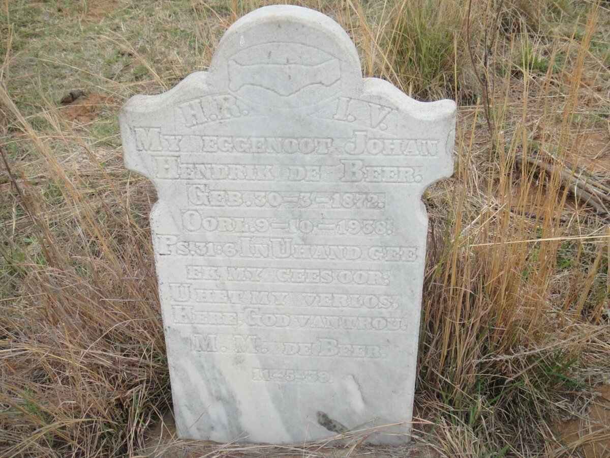 BEER Johan Hendrik, de 1872-1938