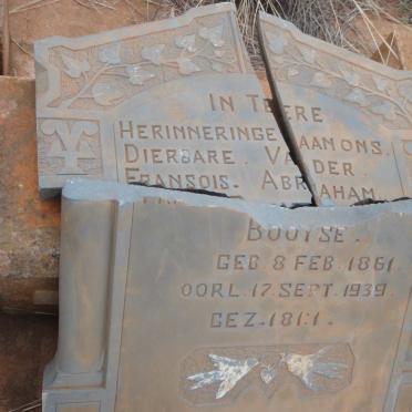 BOOYSE Fransois Abraham 1861-1939