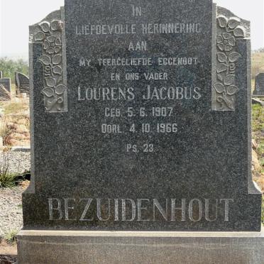 BEZUIDENHOUT Lourens Jacobus 1907-1966
