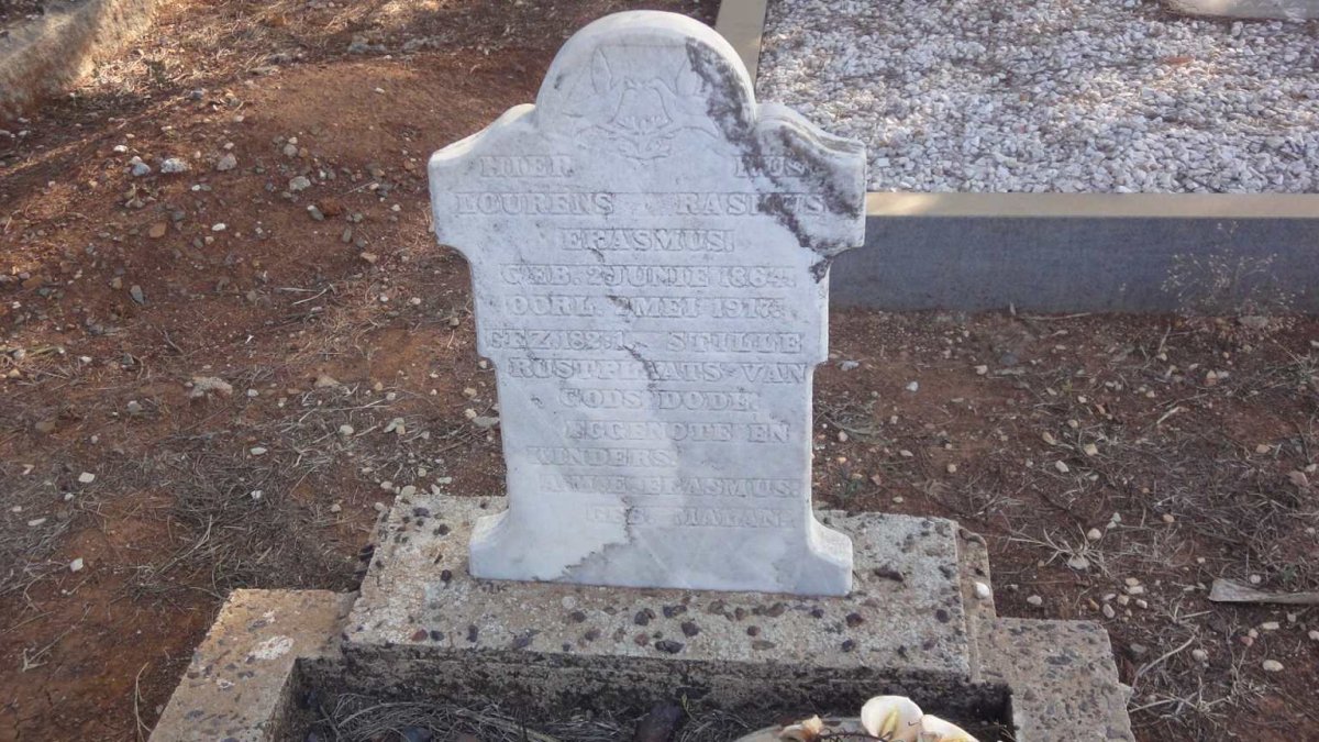 ERASMUS Lourens Rasmus 1864-1917