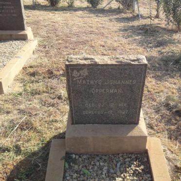 OPPERMAN Matthys Johannes 1911-1927