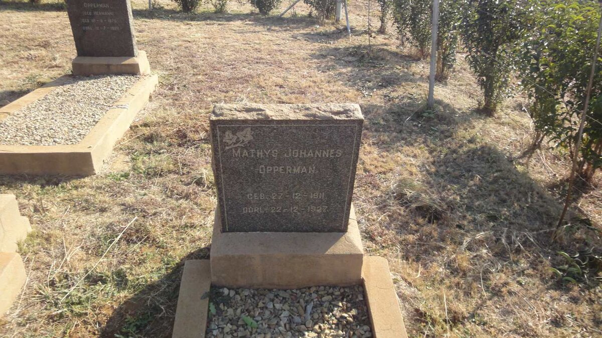 OPPERMAN Matthys Johannes 1911-1927