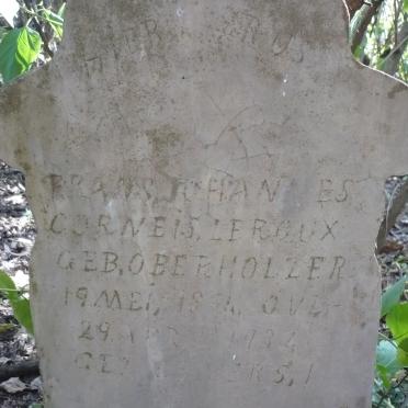 ROUX Frans Johannes Cornelis, le nee OBERHOLZER 1894-1932