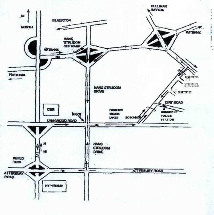 1. Boschkop Cemetery Map