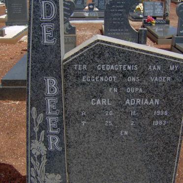 BEER Carl Adriaan, de 1936-1983
